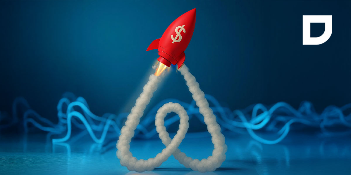 Digital world map with glowing Airbnb location pins across continents, representing Airbnb’s global reach, expansion strategy, and influence on international travel and hospitality markets.